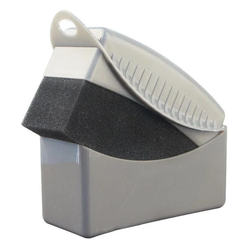 Car Wheel Polishing Waxing Sponge Brush With Cover ABS Washing Cleaning Tire Contour Dressing Applicator Pads Detail Accessories
