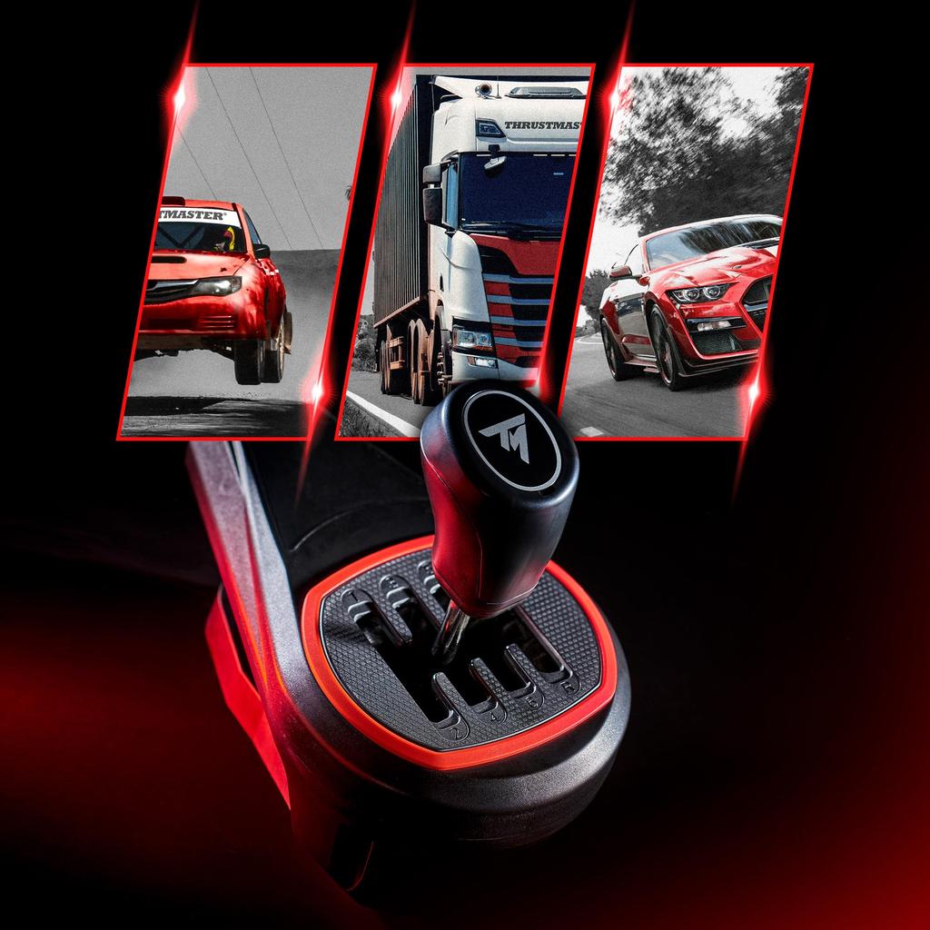 Рычаг переключения передач TH8S, совместимый с PS5, Xbox и Xbox Series Thrustmaster - Высокоточный H-образный Pattern PC, PS4, PS5, Pro, One, XS