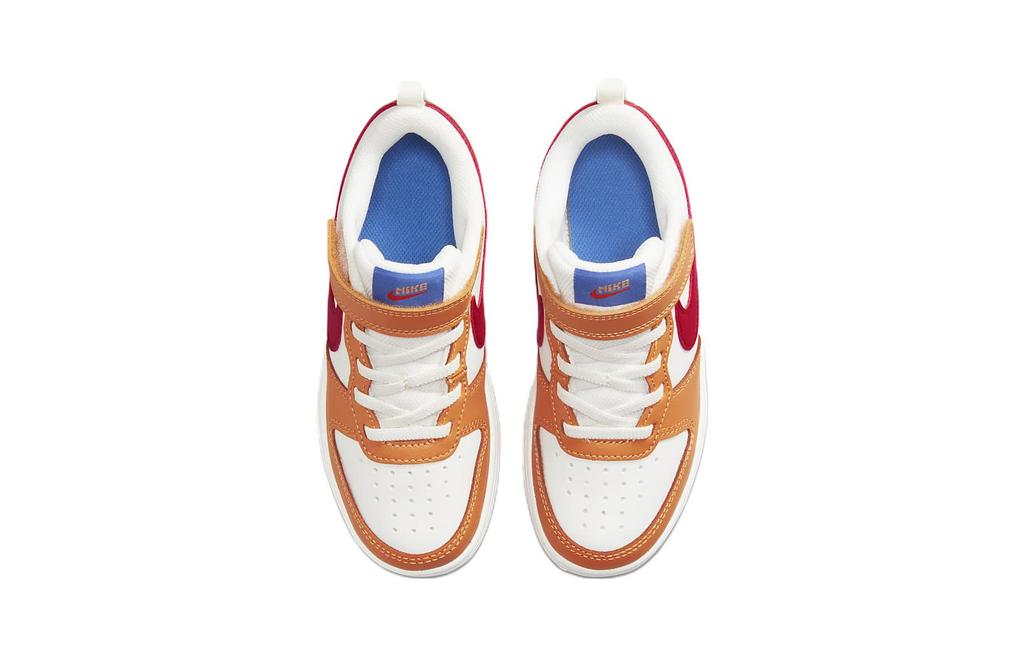Nike Кроссовки Court Borough Low 2 Белый/Горячий Карри (PS)