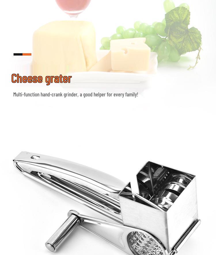 Ручная роторная терка для сыра из нержавеющей стали
