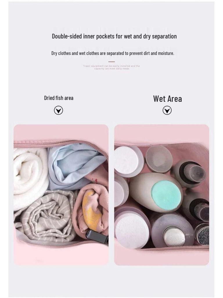 Унисекс Водонепроницаемый Спортивный Рюкзак с Двойными Плечевыми Лямками, Разделением Сухого/Мокрого и Большой Вместимостью для Плавания или Пляжных Мероприятий