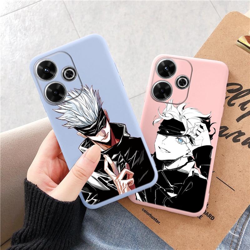 Мягкий силиконовый чехол Anime Jujutsu Kaisen для Xiaomi Redmi Note 13 Pro 13C Samsung A35 A55 M35 M34 iPhone Huawei Honor Camera Защитный противоударный чехол