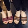 Summer New Striped Woven Linen Slippers