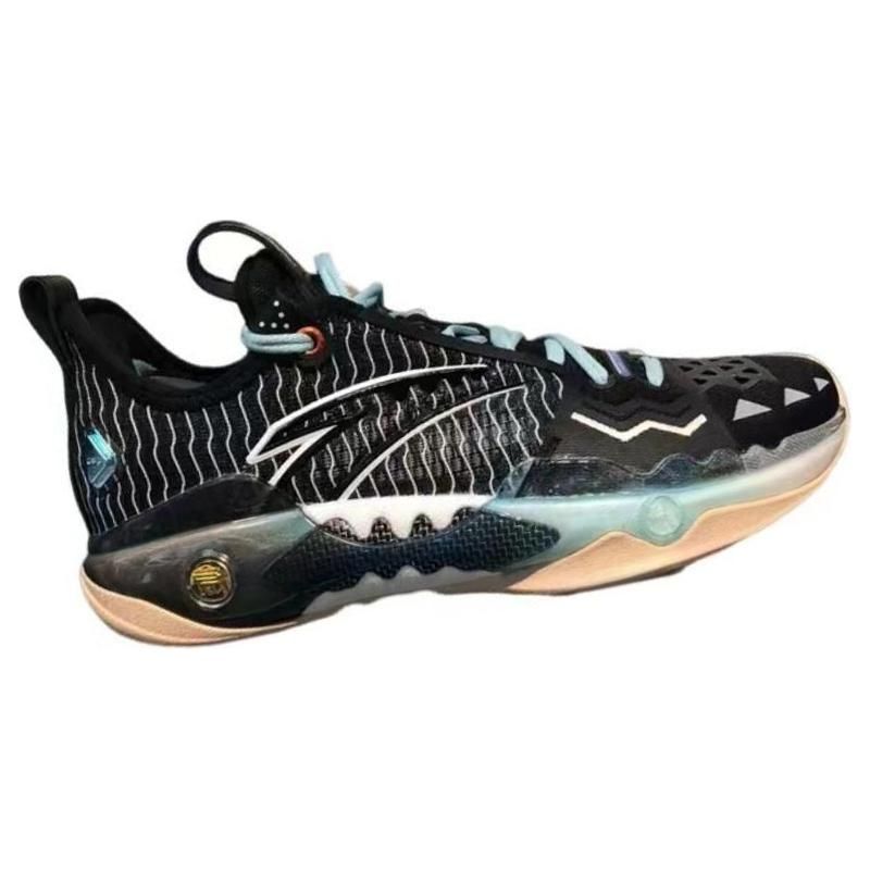 Anta Shock Wave 5 Pro Kyrie Irving Lone Ranger Men Sneakers Black Silver 112341111-2