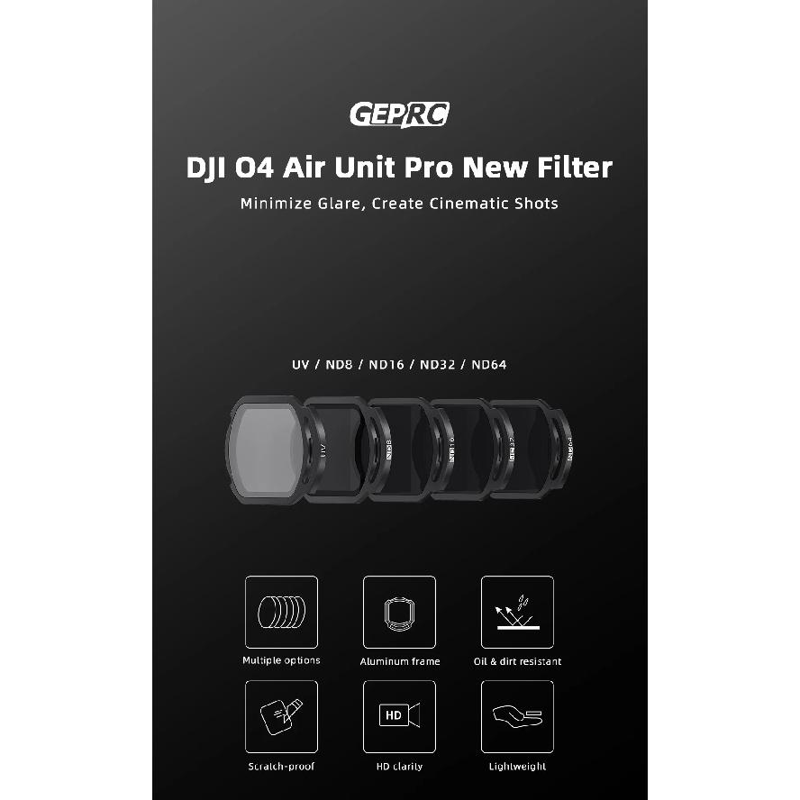 GEPRC O4 Air Unit Pro Filter UV ND8/16/32/64 Drone Optical Glass Photographic Parts Sports Action Camera