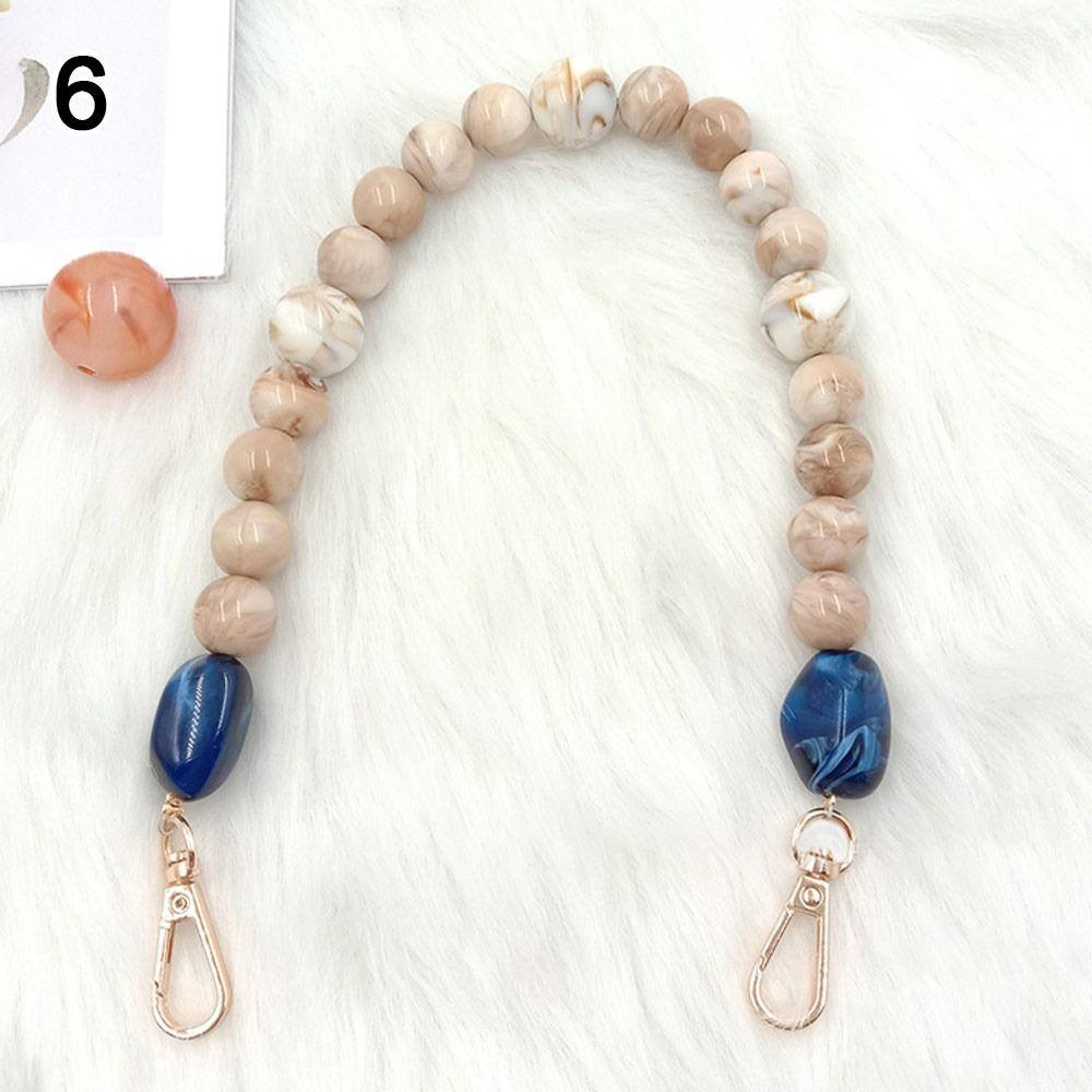 DIY Retro Handbag Chain Colorful Replaceable Bags Belt Resin Extension Bead Chain Phone Case Accessories