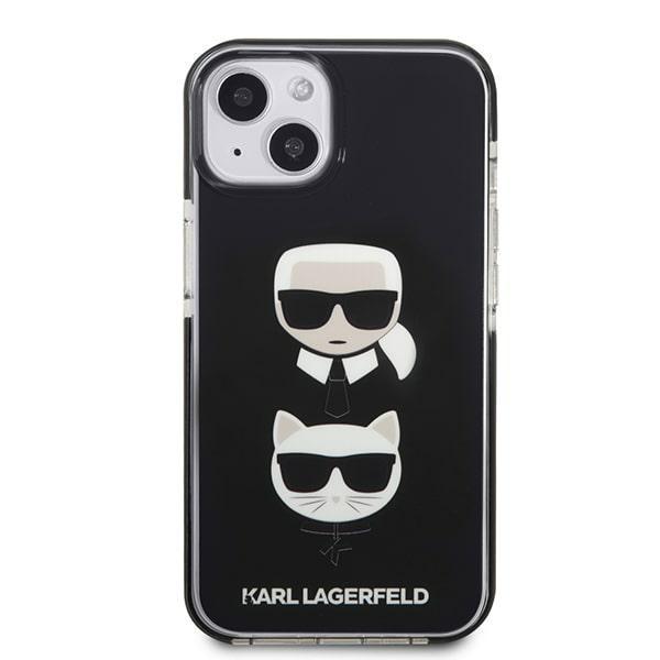 Etui do iPhone 13 mini Karl Lagerfeld Karl&Choupette Head Czarne