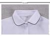 Women's Slim Fit Korean Style Short Sleeve White Shirt for Professional Summer Wear