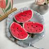 Cute Watermelon Plush Keychain With Pp Cotton Filling For Bag Decoration And Collectors