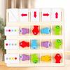 Kindergarten Baby Early Education Small Fish Toys Children'S Multi-Functional Early Education Educational Wooden Thinking Color Cognitive Toys