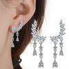 Lindon Women's Zircon Copper Alloy Earrings - Wedding Party Gift Pendant Earrings