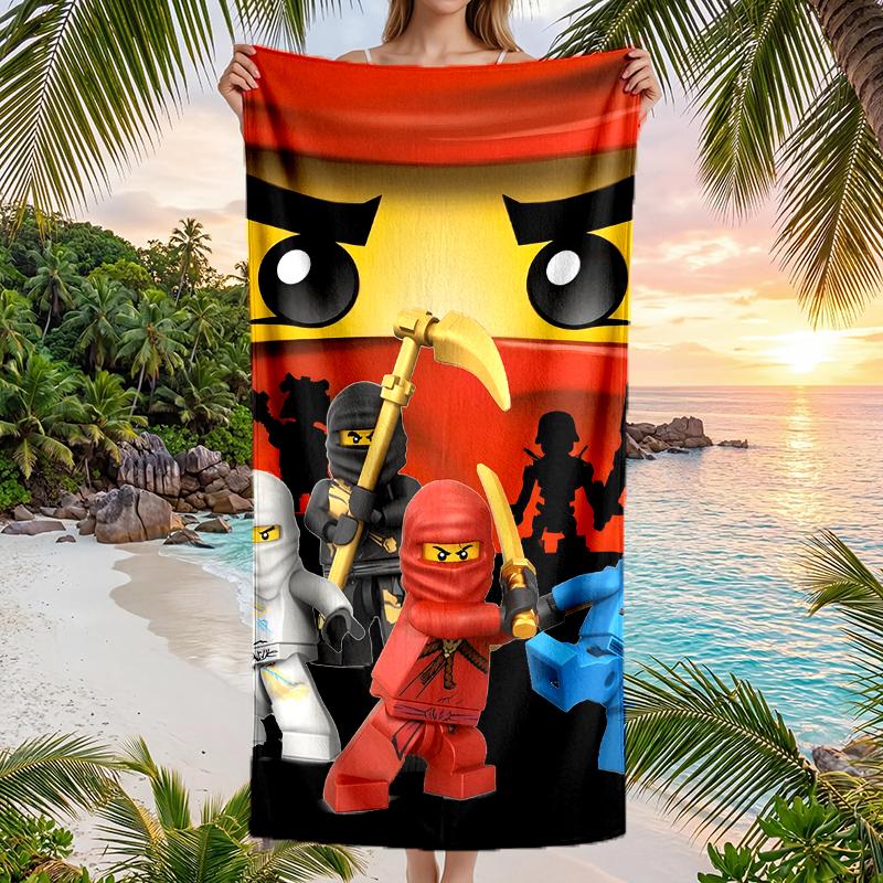 Ninja Fashion Beach Towel: Ideal for Summer Adventures Soft, absorbent and quick drying suitable for swimming and bathing