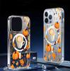 Магнитный чехол «Тыквенный кофе» для iPhone 15/16/17 Pro Max - Прозрачный, Защита по всей поверхности