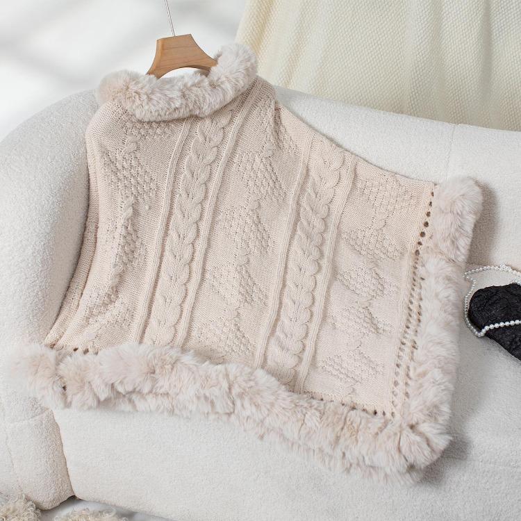 Женский кардиган с воротником-стойкой, свободным рукавом «летучая мышь», однотонный трикотажный свитер, осенне-зимняя накидка кросс-бордер