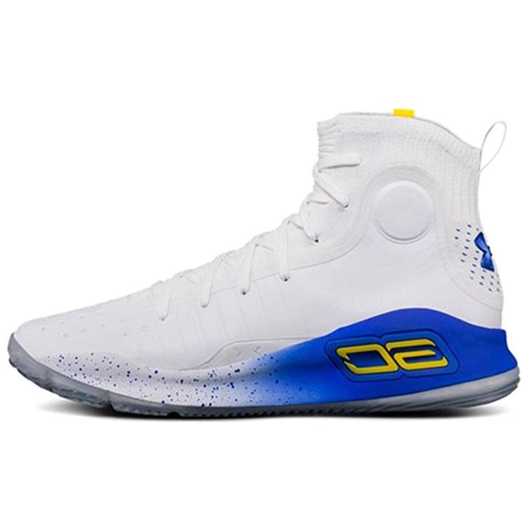 Under Armour Curry 4 'More Dubs' (Unisex) White / Team Royal Basketball Shoes 1298306 100