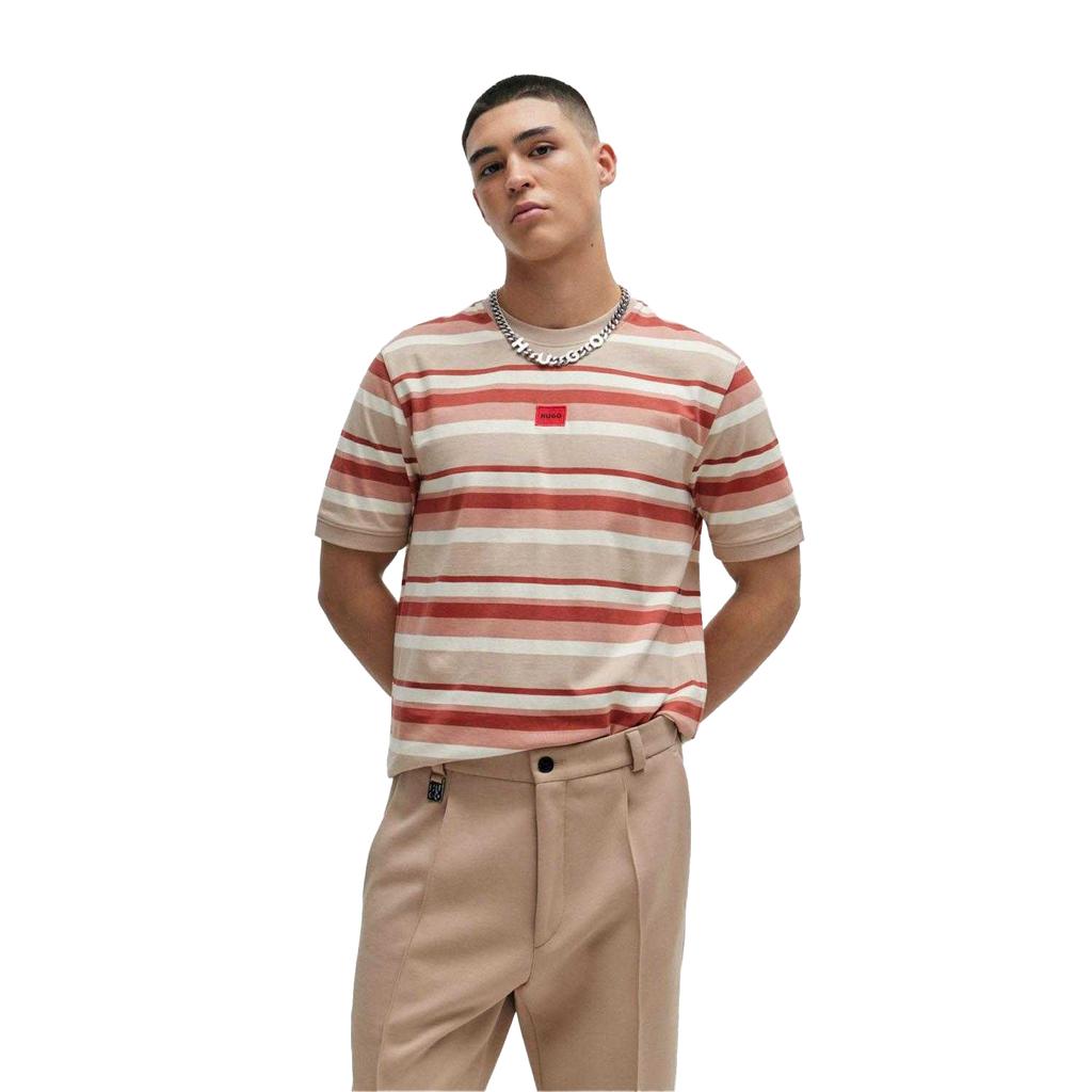 Мужская футболка Hugo Diragolino в полоску