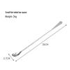 Spiral Stainless Steel Flat-Ended Bar Spoon for Cocktails, Coffee, and Tea