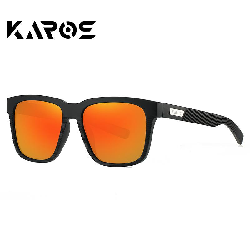 Popular KAROS Sports Polarized Fishing Glasses Square Frame Fashion Sunglasses UV400Running, driving, sunglasses