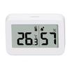 Thermometer Hygrometer LCD Display AM PM  Fahrenheit   Celsius  Switchable Real Time Monitoring Date Clock Mini