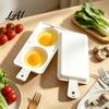 Office Breakfast Maker Microwave Egg Poacher 2‑Cavity Steamer Cooker with Lid & Handle Oil Free Boiler Mold Quick Kitchen Gadget for Home Dorm