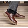 Men S Breathable Outdoor Casual Business Slip On Leather Shoes