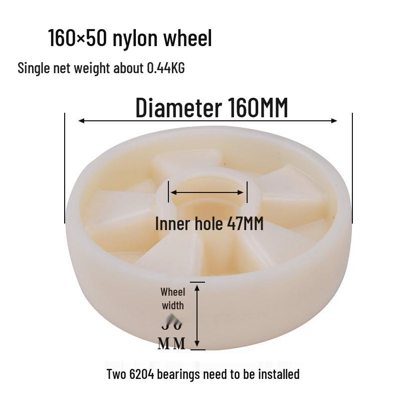 Hydraulic Pallet Truck Nylon Wheels & Iron Core PU Forklift Accessories