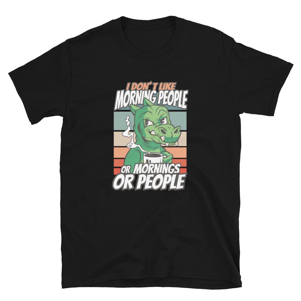 Cranky Morning Coffee Dinosaur Classic Fit T-Shirt