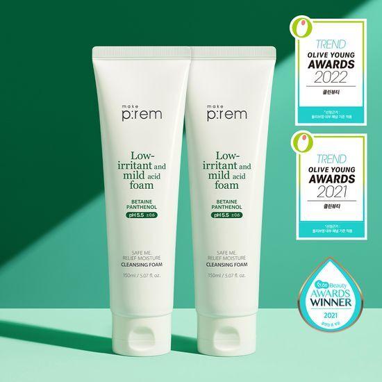 Make P:REM Safe Me Relief Moisture Cleansing Foam 150ml 1+1 Promotion