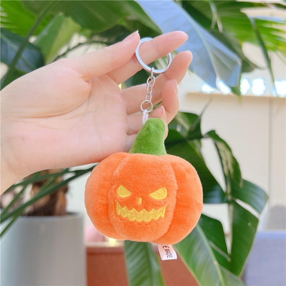 host Pumpkin Plush Keychain Hanging Plush Doll Keychain Creative Backpack Charm Women