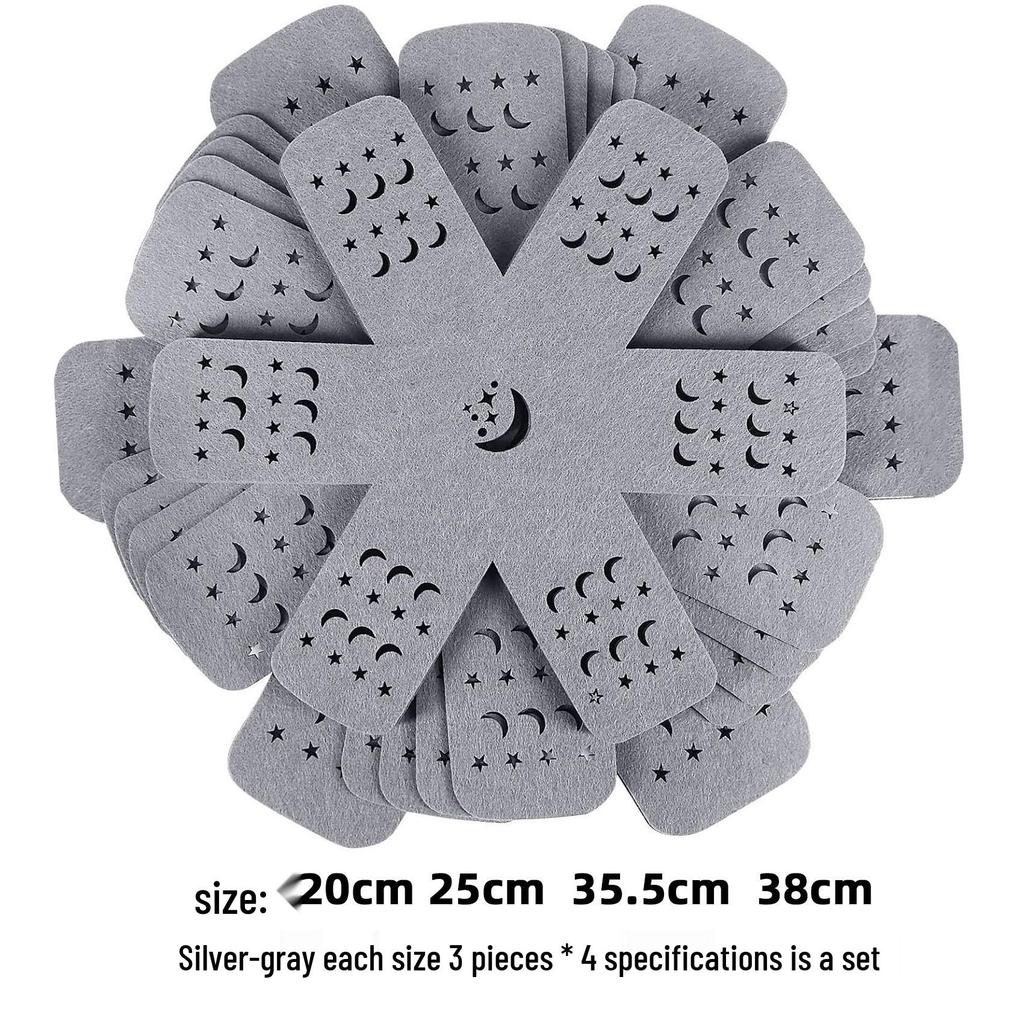 Flower-Shaped Felt Placemat & Pot Holder Set for Frying Pans and Bowls