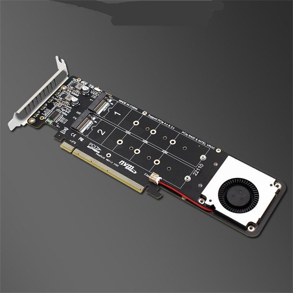 Адаптер карты расширения PCIe 4.0 X16–M.2 M-key NVMEx4SSD RAID 4 x 32 Гбит/с