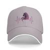 Графическая Бейсболка Snapback с Изображением Сердцебиения Лошади, Дышащая Повседневная Кепка-Трилби для Мужчин и Женщин, для Активного Отдыха