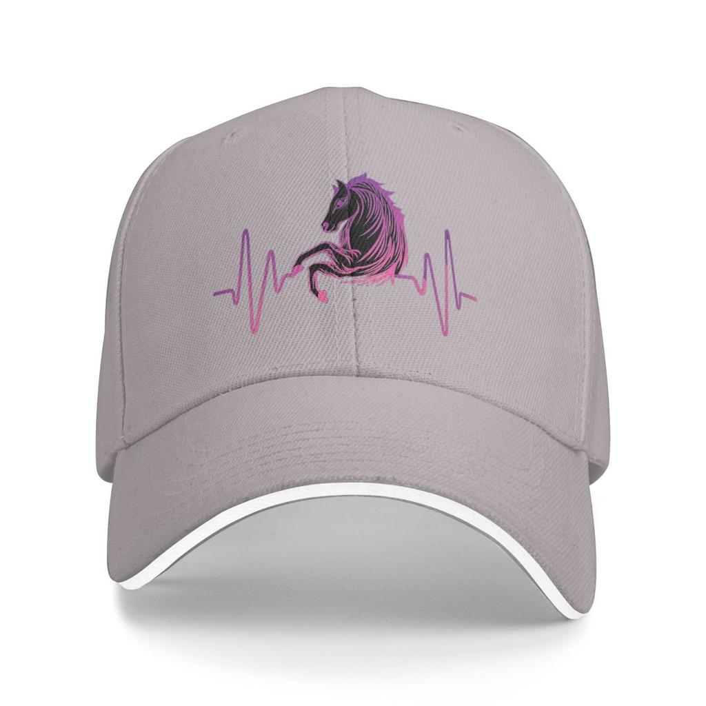 Графическая Бейсболка Snapback с Изображением Сердцебиения Лошади, Дышащая Повседневная Кепка-Трилби для Мужчин и Женщин, для Активного Отдыха