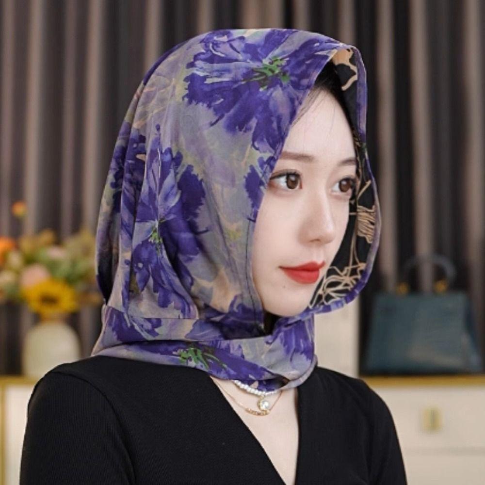 Soft Women Turban Sun-Resistant Scarves Cap New Fashion Head Scarf Spring Summer