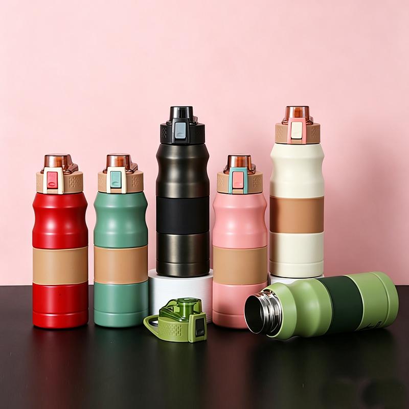 304 Stainless Steel Children Sports Vacuum Tnmbler 680ml Outdoor Portable Insulated Water Bottle for Kids Back School