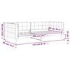 Daybed Yellow 80x200 cm Velvet
