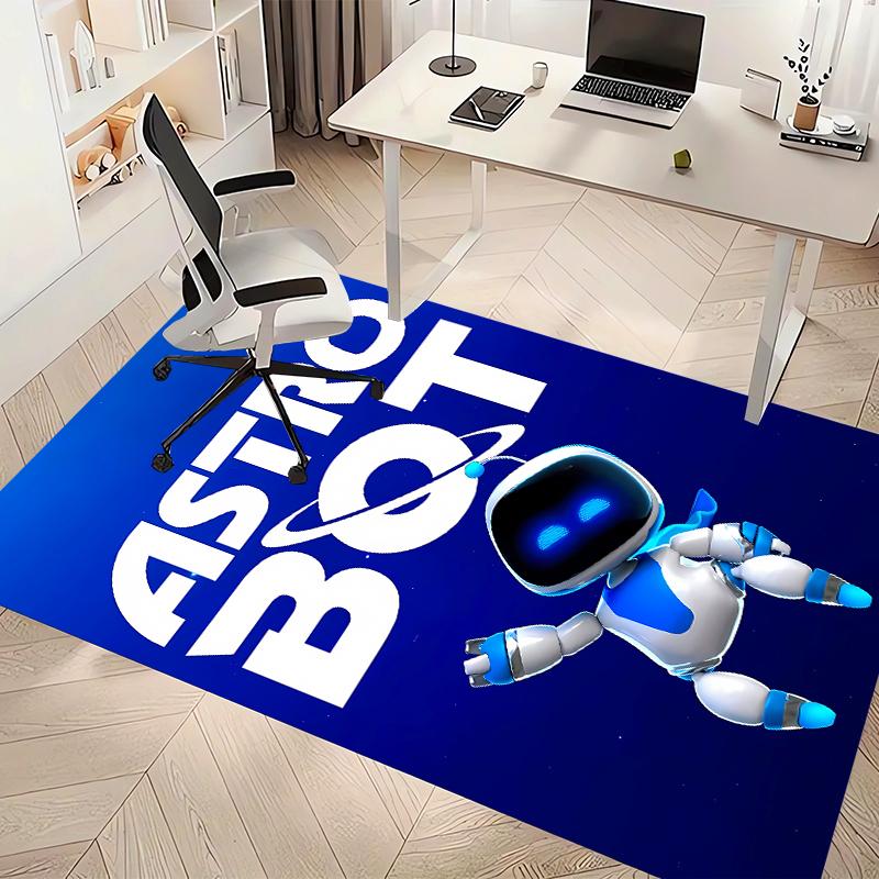 Astro Bot Printed Absorbent Washable Carpet, Non-Slip Bathroom Mats, Kitchen Rugs, Yoga Mat,Living Room Entrance, Camping Picnic Rugs