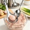 Cooking Tool for Meatballs Stainless Steel Meatball Maker Spoon, Non-Stick Meat Baller Tool, Ergonomic Handle Kitchen Gadget Uniform Round Beef