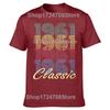 New Men Born in 1961 T Shirt Oversize Printed Casual Tee shirt Casual Short Sleeve Vintage Couples TShirt