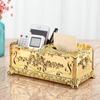 Luxury Continental Acrylic Tissue Box Kitchen Tissue Storage Box Handkerchief Toilet Tissue Holder Home Storage Supplies