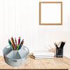 360 Degree Rotating Pen Holder Desk Organizers 7 Removable Compartment Pencil Holder Art Supply Organizers Marker Holder