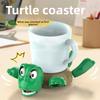 Panicked Turtle Coaster Plastic Material Cup Mat Insulation Pad Home/Office Decorative Cup Pad Mug Holder With Funny Expression