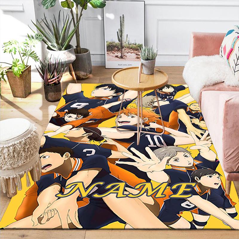 Custom 1Pc Haikyuu Team Spirit Rug Office Carpet Indoor Outdoor Entrance Doormat Nonslip Soft And Comfortable Living Room D49154