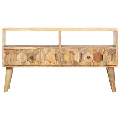 TV Stand 90 X 30 X 50 Cm Solid Mango Wood