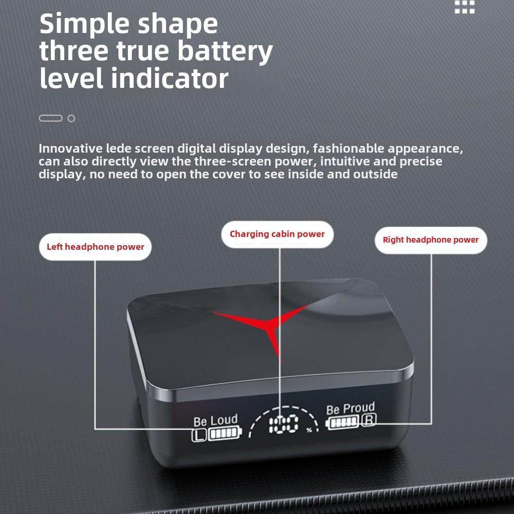 Беспроводная Bluetooth-гарнитура TWS5.3 с двумя наушниками, светодиодным цифровым дисплеем, музыкальная Bluetooth-гарнитура