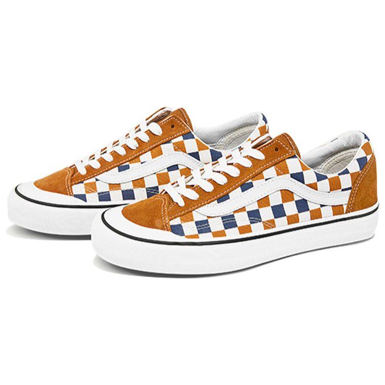 Vans Кеды низкие с шахматным узором Style 36 Унисекс Синий Желтый VN0A3ZCJ25U