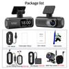 4K Ultra HD Dual Lens Auto Dash Recorder, Super Wide Angle Night Vision, Front Rear Recording with WiFi & Built-in GPS Module