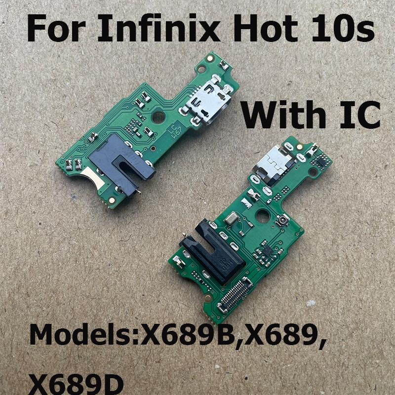 New For Infinix Hot 10 Play Charging Connector Charger Port Dock Plug Connector Board Flex Cable For Hot 10 10i 10s 10t Lite