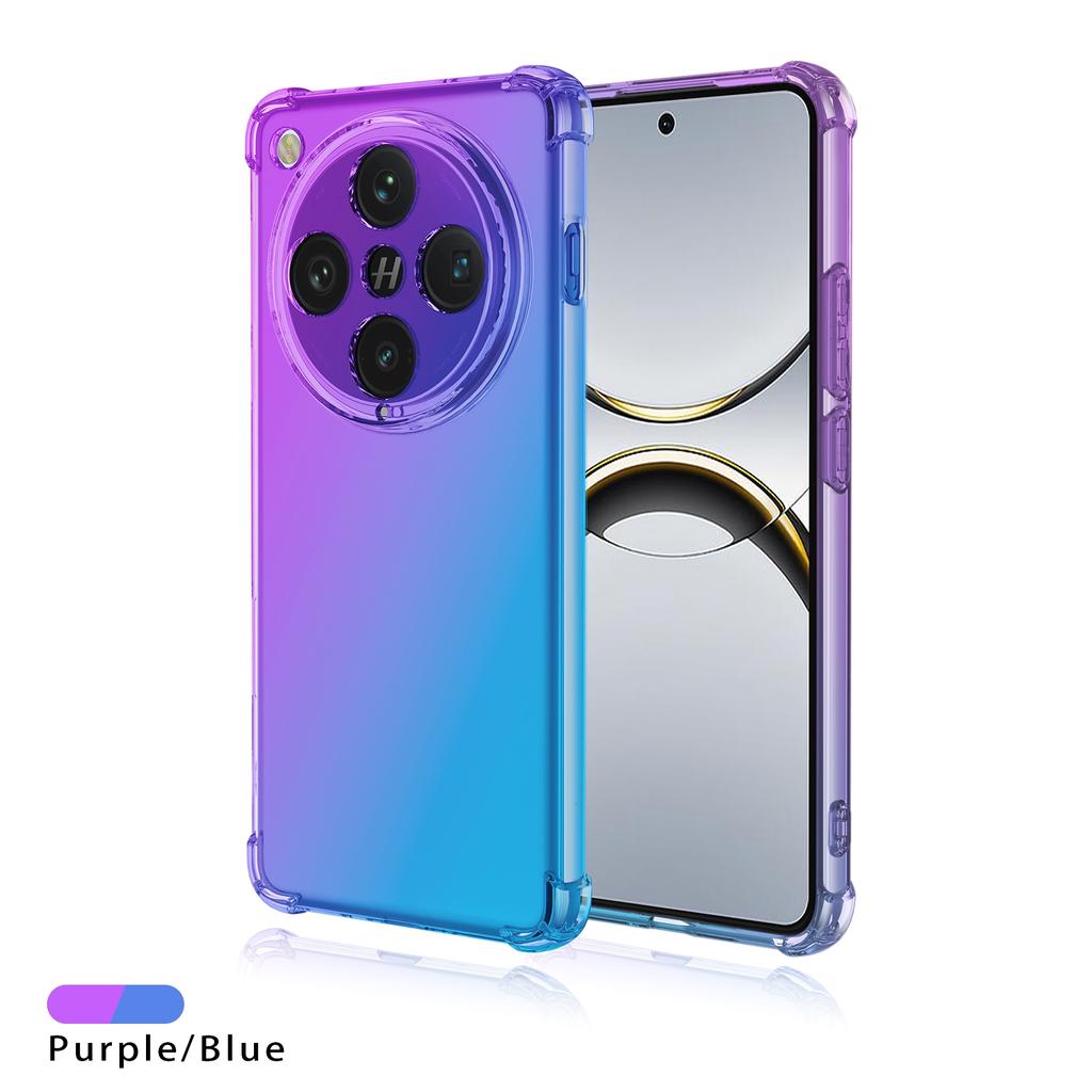 Градиентный силиконовый чехол для Find X8 Pro X 8 X7 Ultra X6 Pro Четыре угла противоударные подушки безопасности Мягкая прозрачная задняя крышка TPU для OPPO Find X8pro