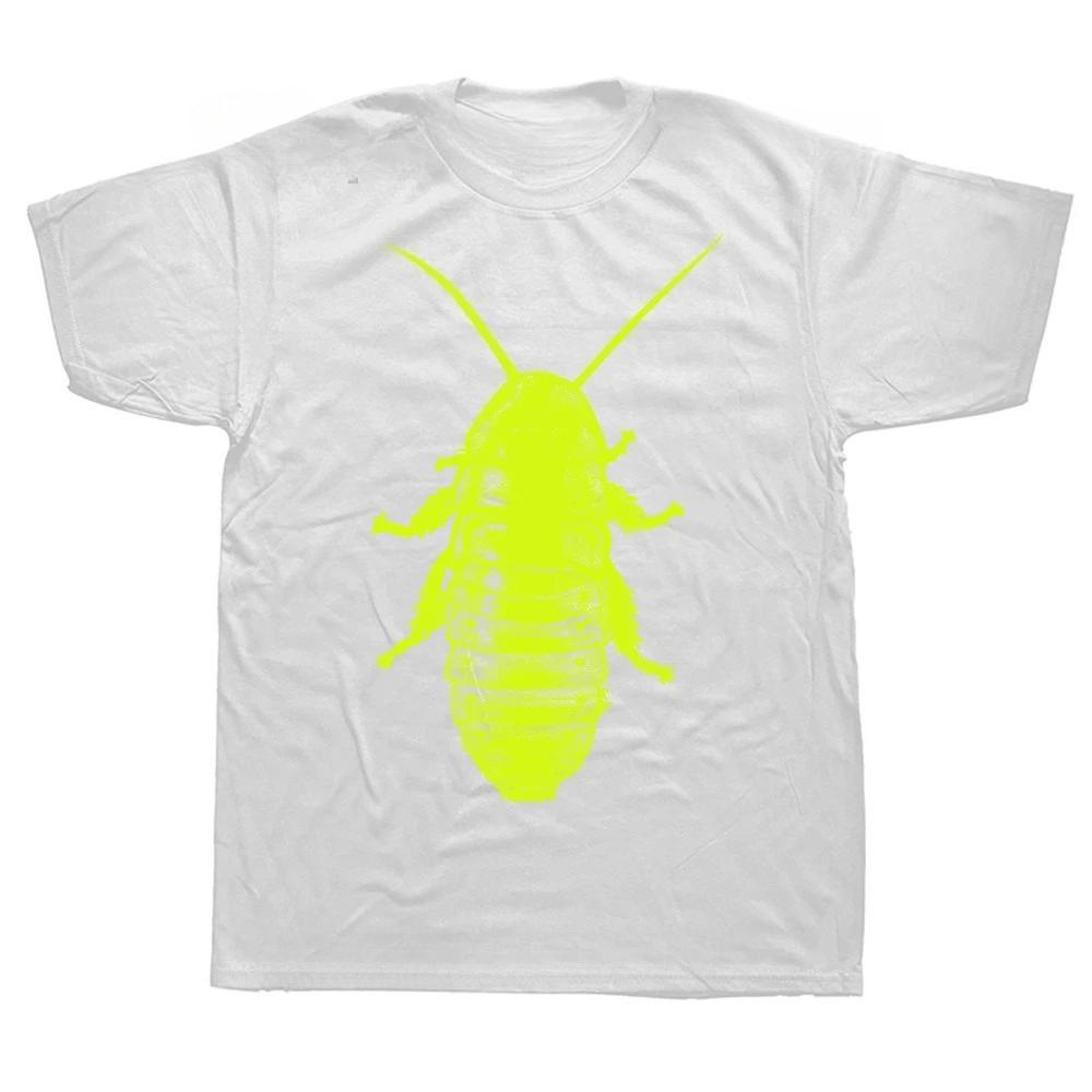 Womens Shortsleeved Tshirt Street Style Summery and Humorous Printed with A Cockroach Pattern Perfect As A Birthday Gift